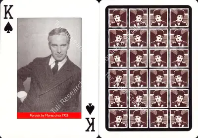 Unknown (Designer), Charlie Chaplin featured on a playing card | Playing Card | CinemaEducation | 00795052