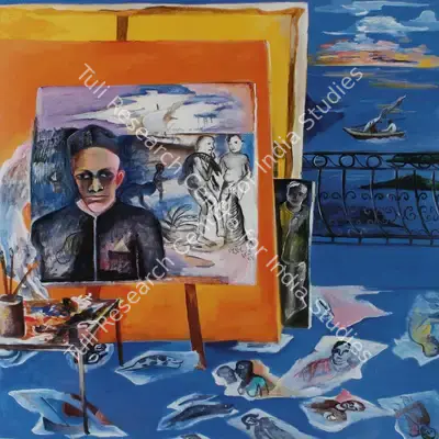 Khakhar, Bhupen (Artist). Artists Studio. Oil on canvas, 1995 | Painting  | 00881421