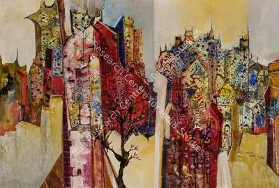 Bakre, S.K. (Artist). Untitled, 1966 | Painting, So.Lon/24.10.23, 2023 · Sotheby's