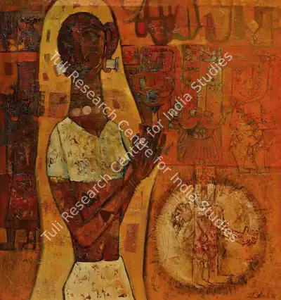 J. Sultan Ali (Artist), Puja, 1967, Painting
