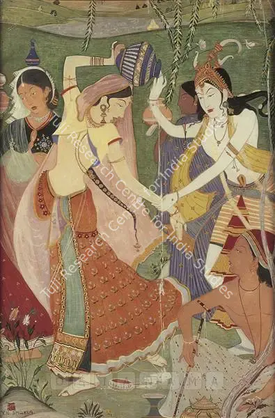 Yagnesh Shukla (Artist), Dan Lila, 1941, Painting