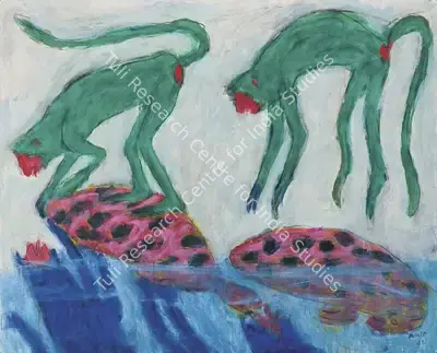 Ambalal, Amit (Artist). Untitled. Acrylic on canvas, 2021 | Painting | EconomicsArt | 00872216