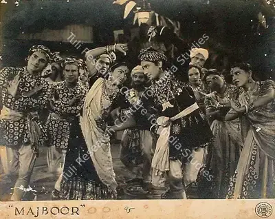 Nazir Ajmeri (Director), Majboor, 1948, Lobby Card