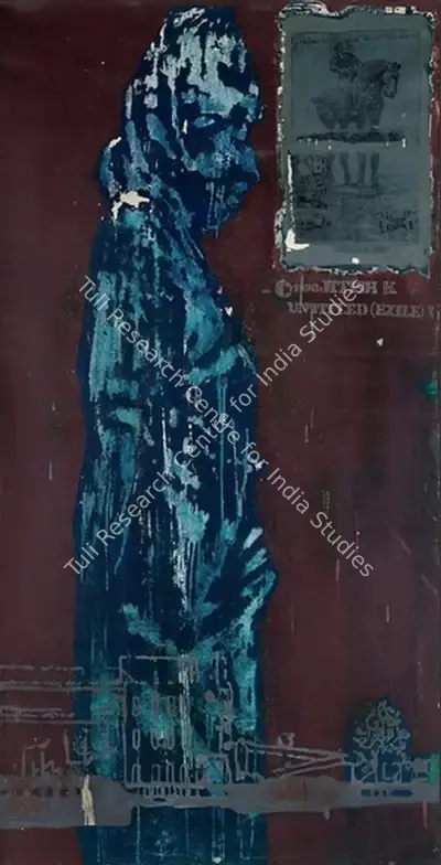 Jitish Kallat (Artist), Untitled (Exile), 1998, Painting