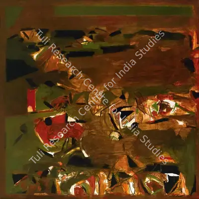 Raza, S.H. (Artist). Untitled. Acrylic on canvas, 1975 | Painting | FineArts | 00595585