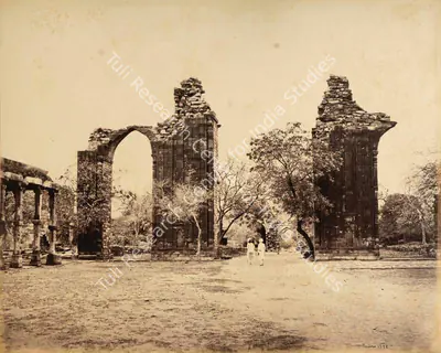 Samuel Bourne (Photographer), Ruins of the Southern Arches, 1865, Antiquarian Photograph