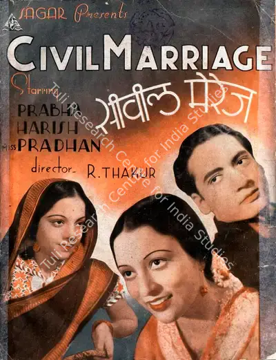 Ramchandra Thakur (Director), Civil Marriage, 1940, Song-Synopsis Booklet