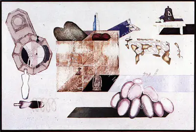 Barwe, Prabhakar (Artist). Many Identities of the Self, 1995 | Painting, Ch.Lon/16.10.95, 1995
