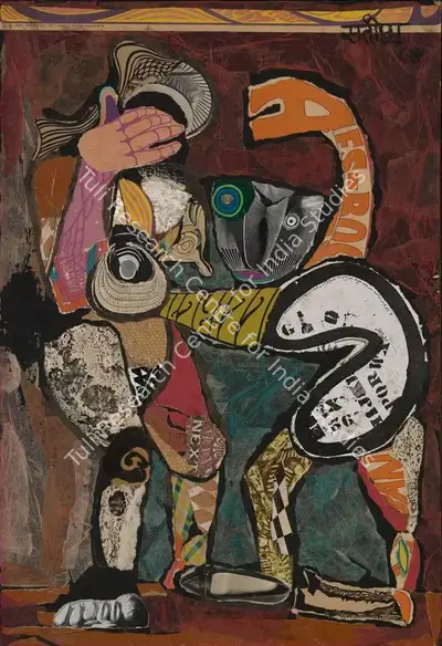 Satish Gujral (Artist), Beauty and the Beast, 1968, Painting