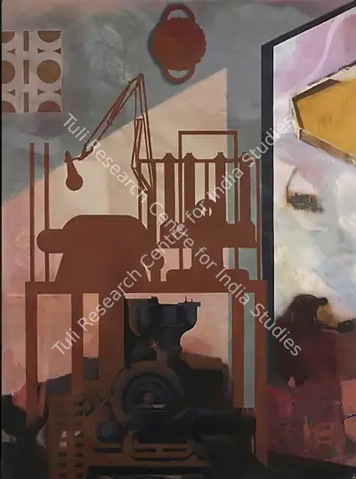 Nataraj&nbsp;Sharma (Artist), Machine Shop, 1996, Painting