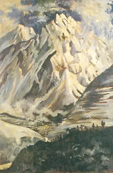 D.K. Dev Burman (Artist), Holy Badrinath, Painting