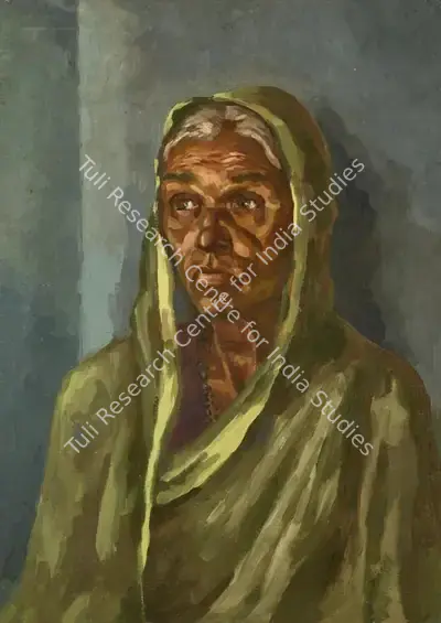 Sudhir Patwardhan (Artist), Untitled (Sakhubai), 1972, Painting