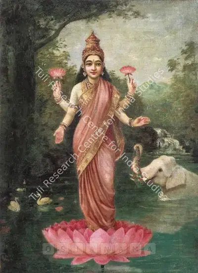 Raja Ravi Varma (Artist), Lakshmi, Painting