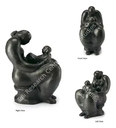 Prodosh Dasgupta (Artist), Mother & Child, Sculpture