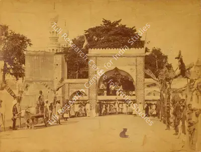 Lala Deen Dayal (Photographer), Khanabagh Arch, 1889, Antiquarian Photograph