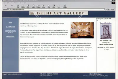 F.N. Souza (Artist), Drawings by Francis Newton Souza, 2000, Solo Exhibition Invitation