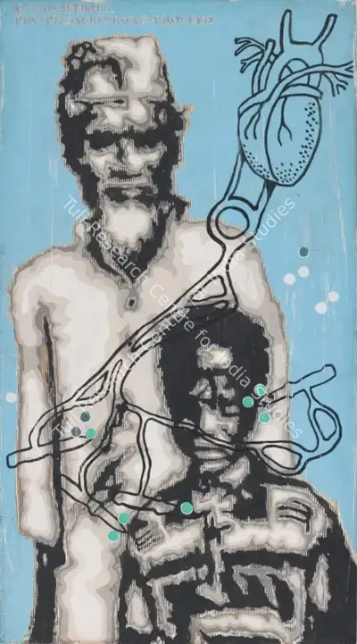 Jitish Kallat (Artist), Pain Pleasure Pause Proceed (1), 2002, Painting