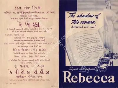 Alfred Hitchcock (Producer), Rebecca, 1940, Handbill