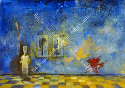 Abhijit Paul (Artist), A Tail Collector, Painting