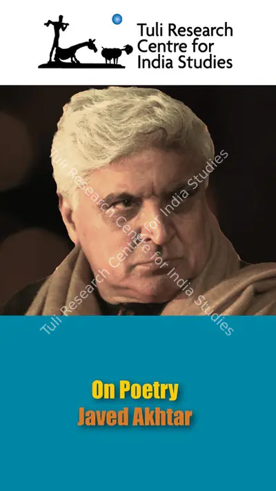 Tuli Research Centre for India Studies (Editor), On Poetry - Javed Akhtar, 2019, In-house Video