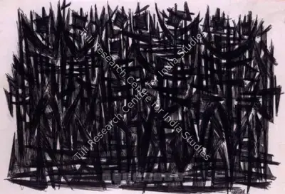 Sadequain (Artist), Untitled (The Last Supper: Study), 1962, Drawing
