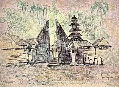 K.K. Hebbar (Artist), Untitled, 1956, Painting