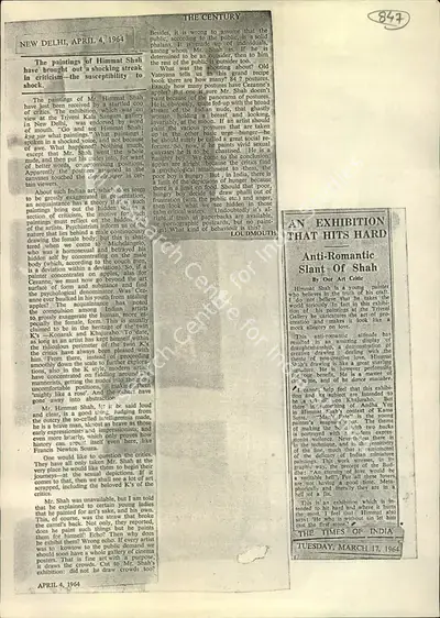 An Exhibition that Hits Hard, 1964, Newspaper Clipping