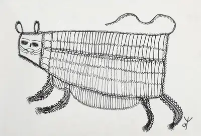 Jodhaiya Bai Baiga (Artist), Baghesur, 2022, Drawing