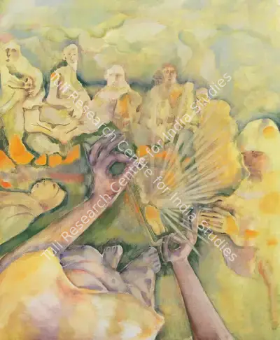 Namrata Arjun (Artist), (Un)making (liquid) memory, 2022, Painting