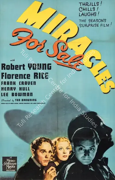Cohn, J.J. (Producer), Miracles for Sale, 1939 | Poster | CinemaEducation | 00795116
