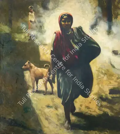 Chandra Bhattacharjee (Artist), Untitled, 1995, Painting