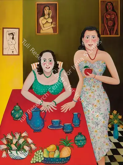 Nayanaa Kanodia (Artist), Ode to Souza, 2005, Painting