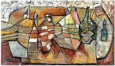 S.K. Bakre (Artist), Untitled, 1964, Painting