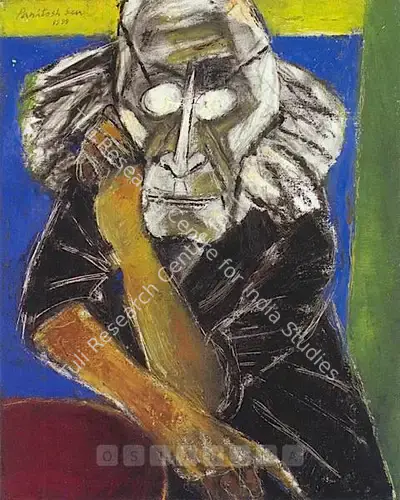 Paritosh Sen (Artist), Self Portrait, 1999, Painting