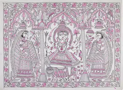 Mahasundari Devi (Artist), Untitled, 1973, Painting