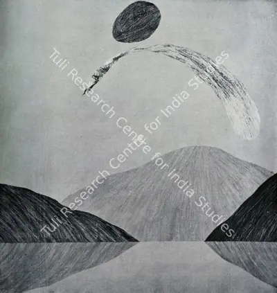 J. Swaminathan (Artist), Dik-Nritya, 1974, Painting