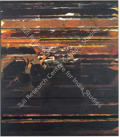 Raza, S.H. (Artist). Terra Amata. Acrylic on canvas, 1984 | Painting  | 00878500