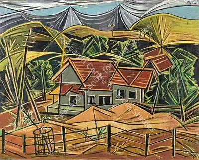 Keyt, George (Artist). Ambernath, 1948 | Painting, Bon.Lon/24.10.18, 2018 · Bonhams
