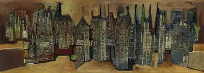 S.K. Bakre (Artist), Untitled, 1964, Painting