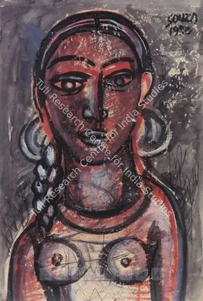 F.N. Souza (Artist), Untitled, 1950, Painting