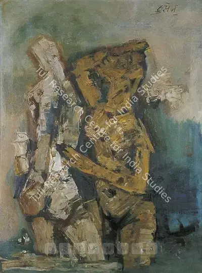 M.F. Husain (Artist), Rani, 1962, Painting