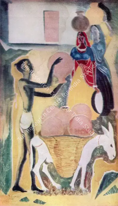 B.C. Sanyal (Artist), Summer, Painting