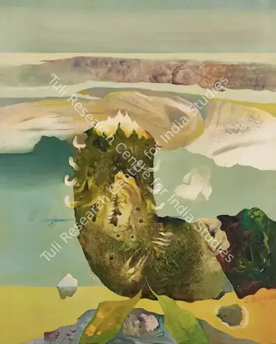 Dasgupta, Bimal (Artist). Untitled. Acrylic on canvas, 1990 | Painting  | 00868849
