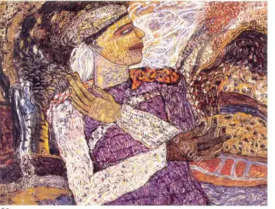 Jayashree Chakravarty (Artist), Journey Untold, 1988, Painting
