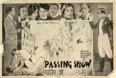 Vijay Bhatt (Producer), Passing Show, 1936, Handbill