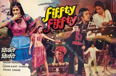 Shomu Mukerji (Producer), Fiffty Fiffty, 1981, Lobby Card