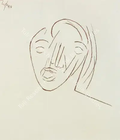 Tyeb Mehta (Artist), Untitled, 1984, Drawing
