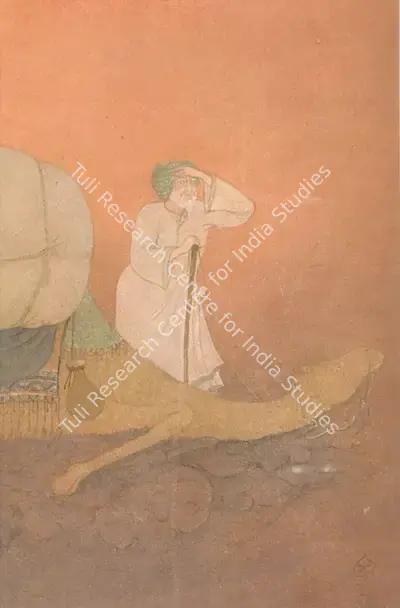 Sanat Chatterjee (Artist), The last journey, Painting