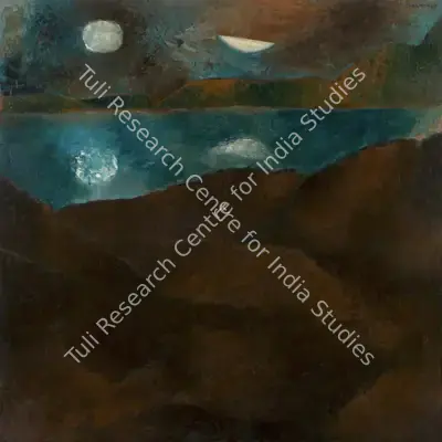 Padamsee, Akbar (Artist). Metascape. Oil on canvas, 1975 | Painting | FineArts | 00418567