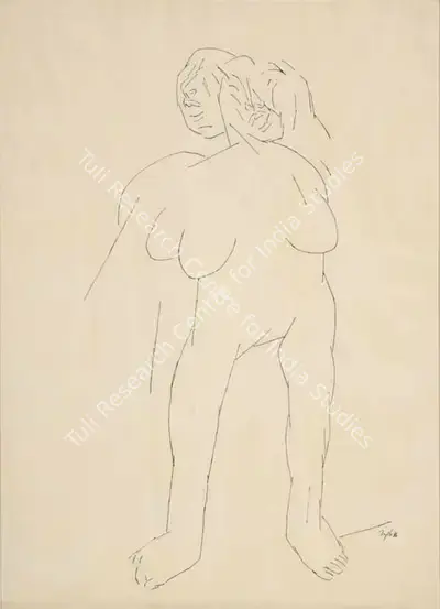 Tyeb Mehta (Artist), Untitled, 1986, Drawing
